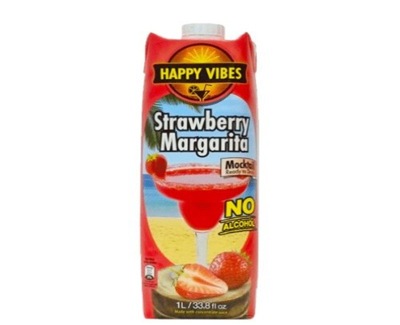 Happy Vibes Strawberry Margarita Cocktail – 1 L